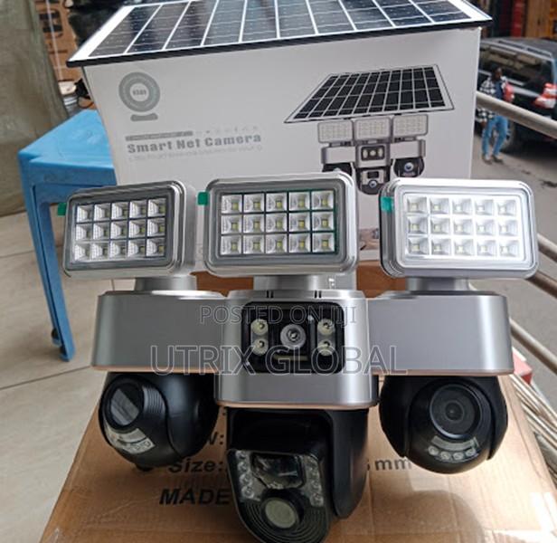 V380 Triple Lens 4g Solar Ptz Security Cam