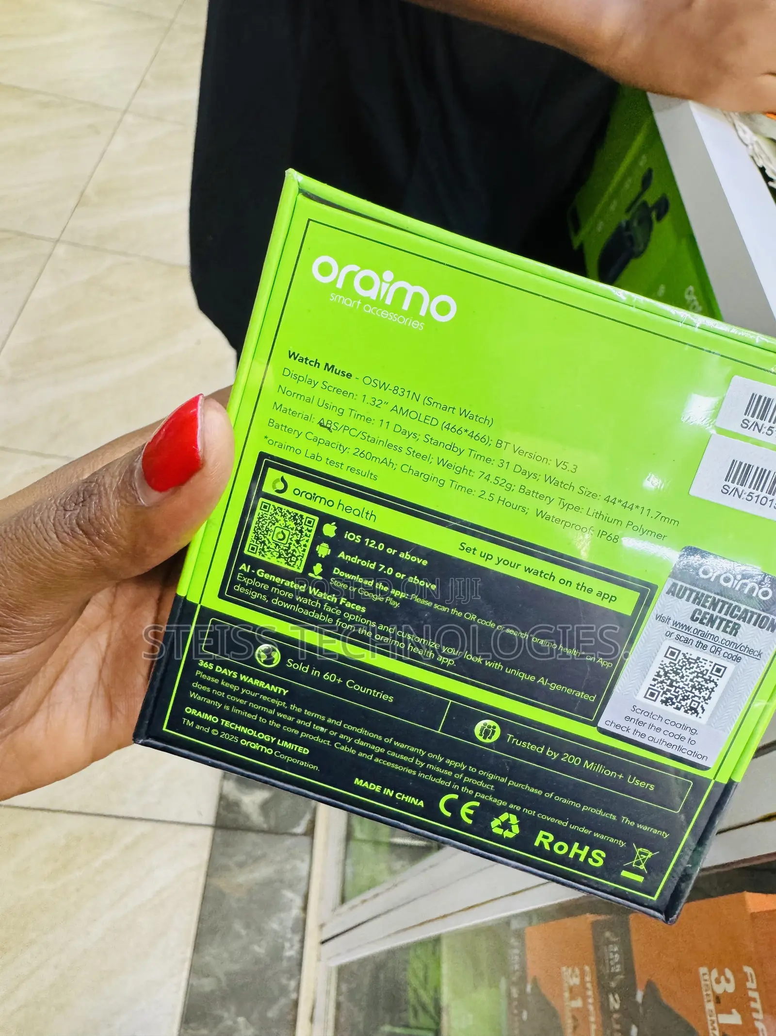Oraimo Watch Metallic Muse