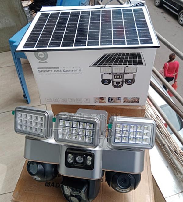 V380 Triple Lens 4g Solar Ptz Security Cam - main view