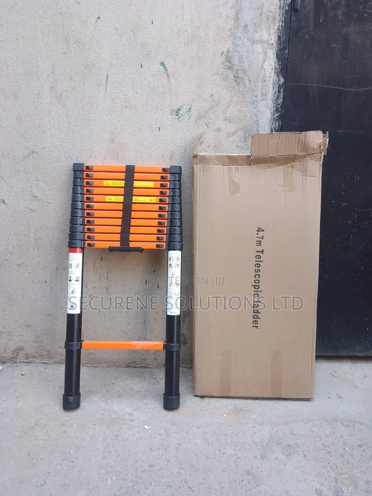 4.7m/15.4ft Telescoping Aluminum Ladder,