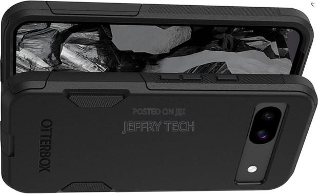 Nisxa Otterbox Google Pixel 8a Case Black, Rugged Durable - main view