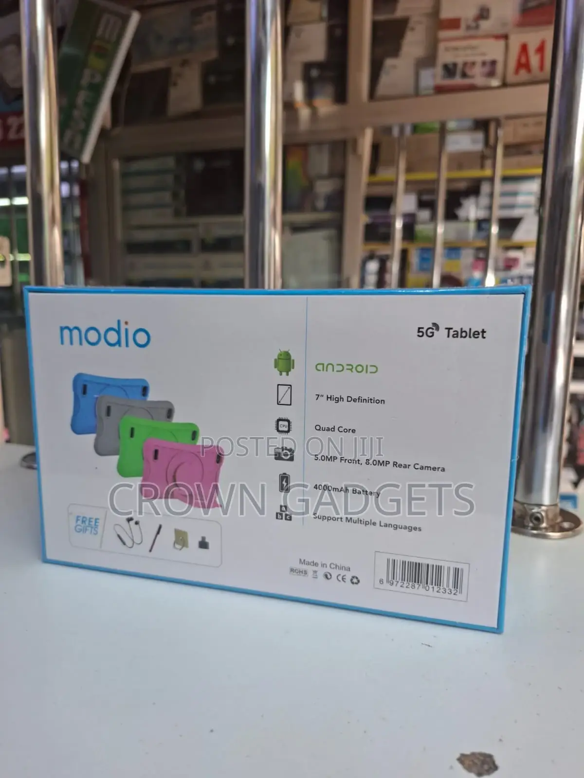 Modio M730 7" Hd Touchscreen Kids Tablet With 5g Connectivity