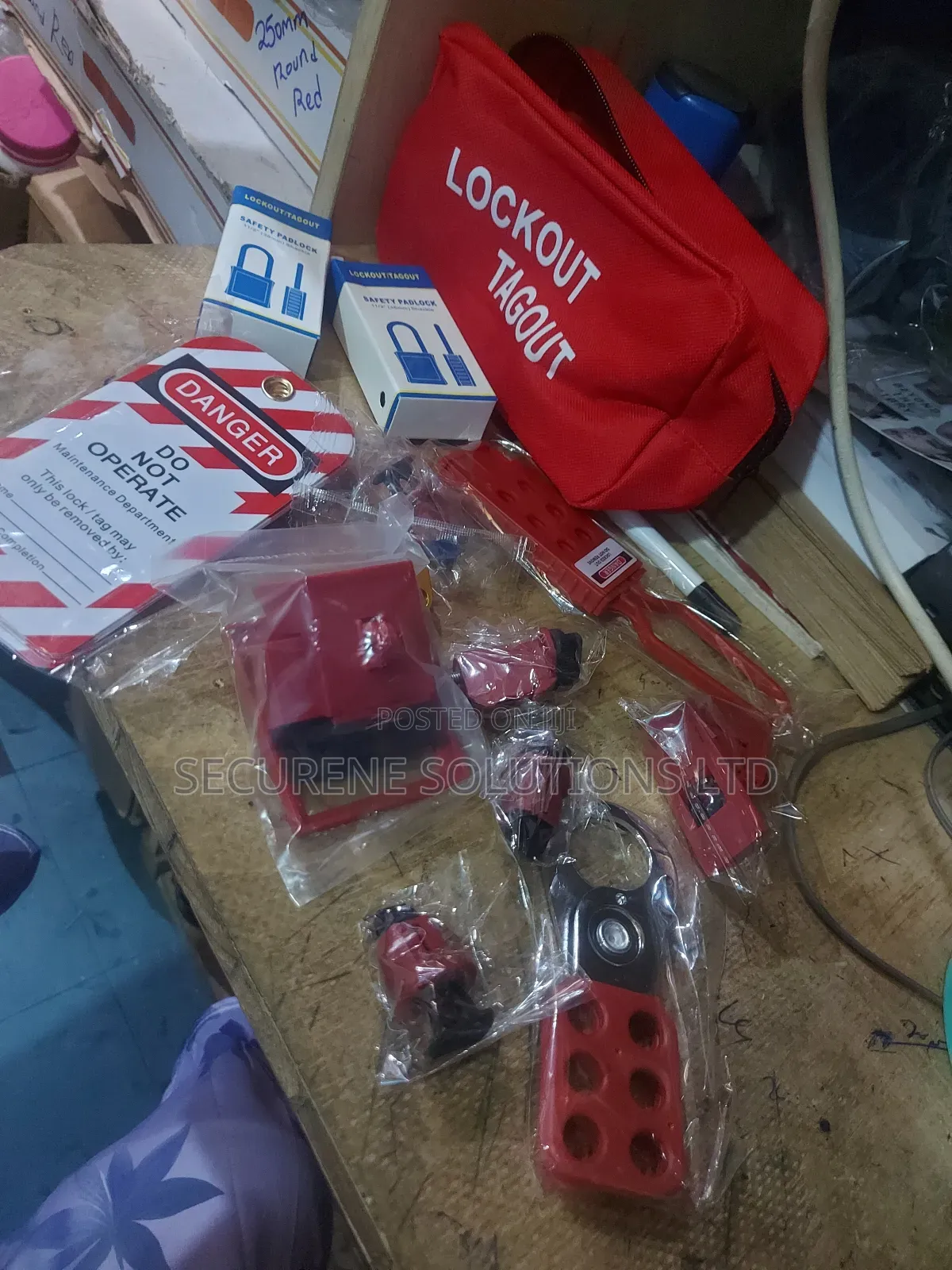 Portable Lockout Tagout (Loto) Kit Bag.