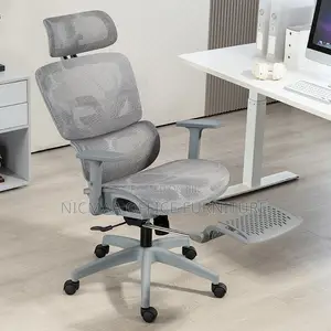 Orthopedic Luxury With Footrest High-Back Mesh Seat