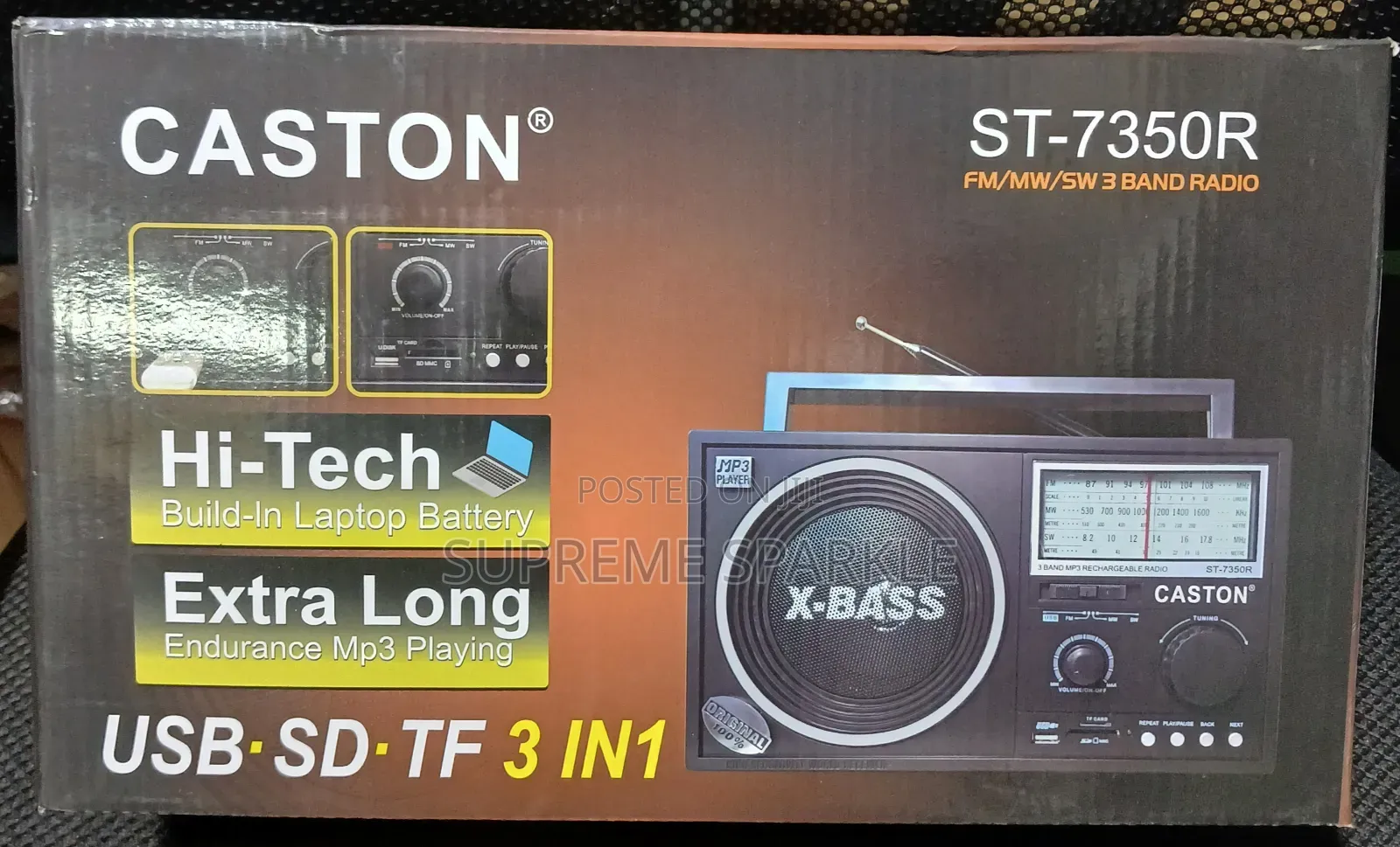 Caston St-7350r Portable Radio And Mp3 Player