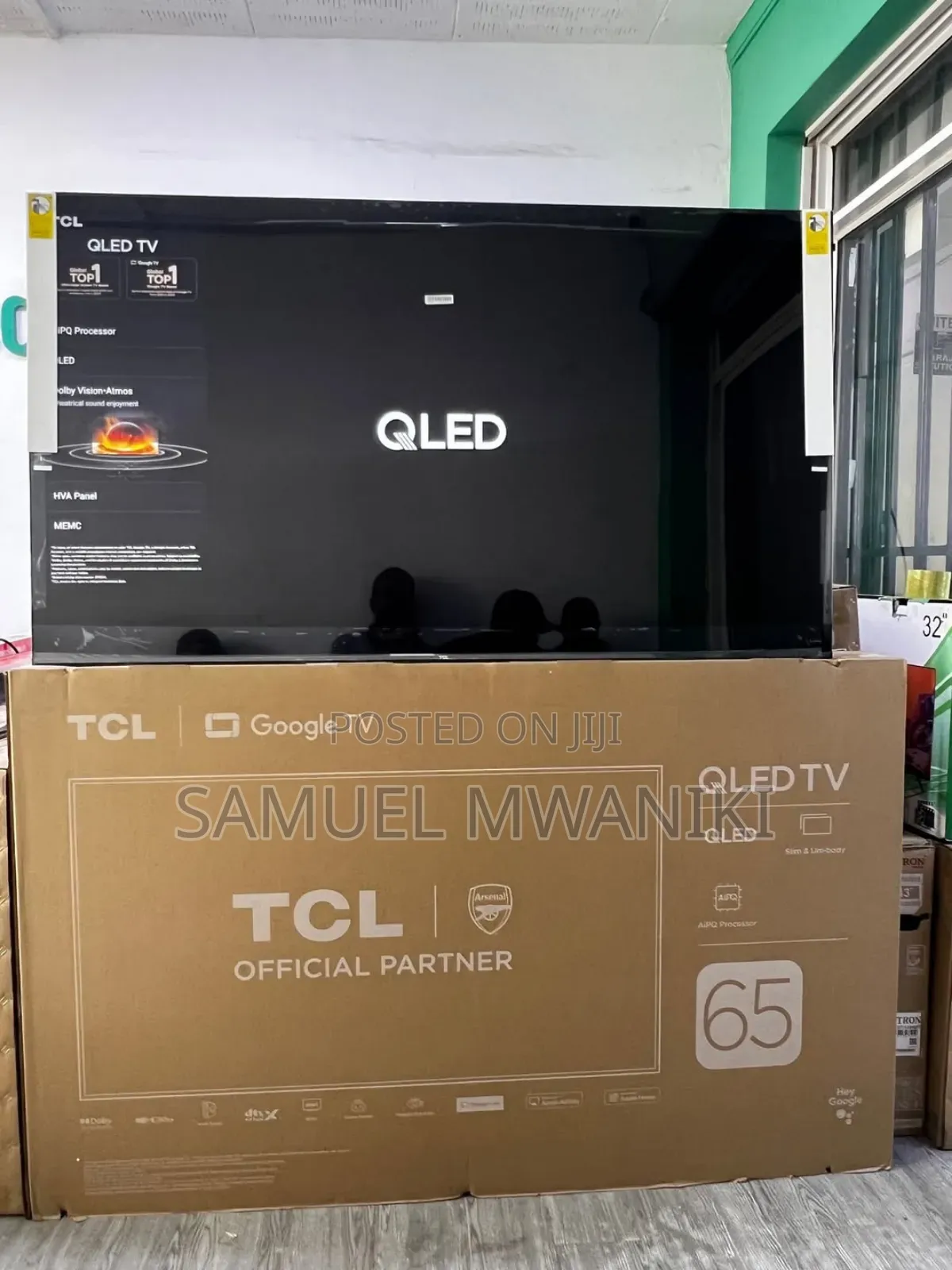 TCL 65′′ Qled Uhd Hdr10+ Google Smart Tv Latest Model