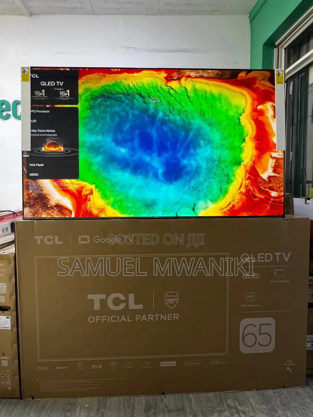 TCL 65′′ Qled Uhd Hdr10+ Google Smart Tv Latest Model