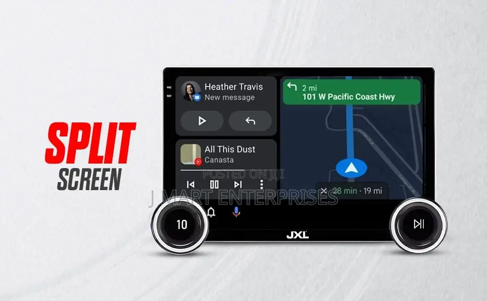 Wireless Apple Car Play, Android Auto | Dual Knob Split