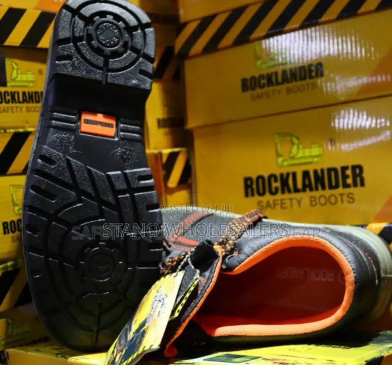 Black New Safety Boots. Safety Boots