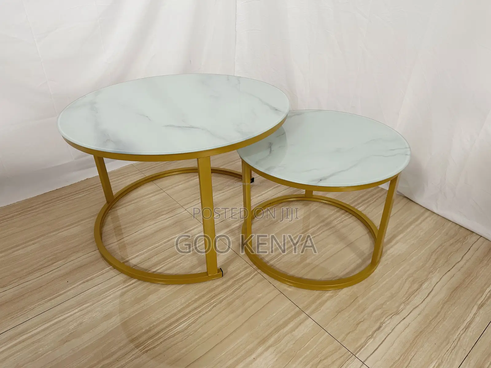 Home Table Set;Marble Round Nesting Table Set For Compact Living Space