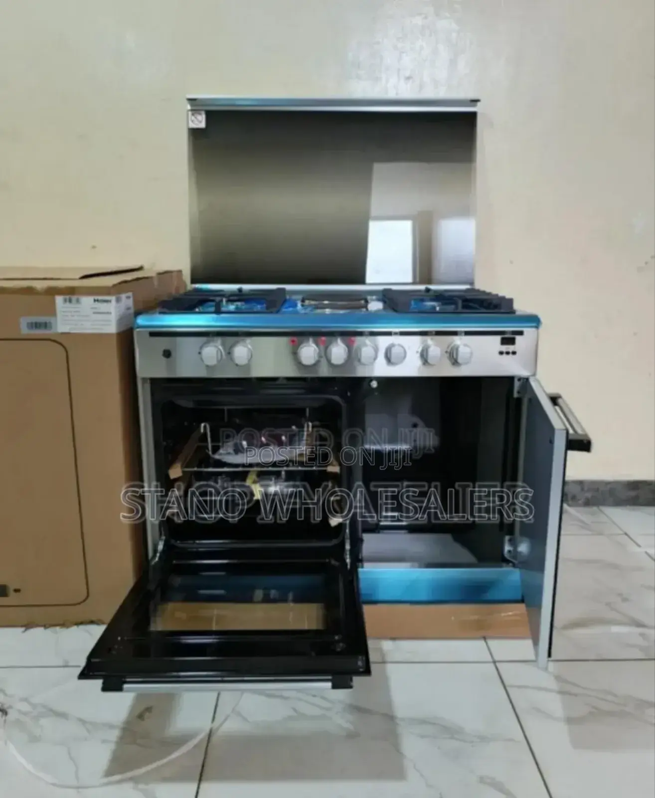 Big Haier 4gas Cooker 2electric Plate. Gas Sensor. Brand New