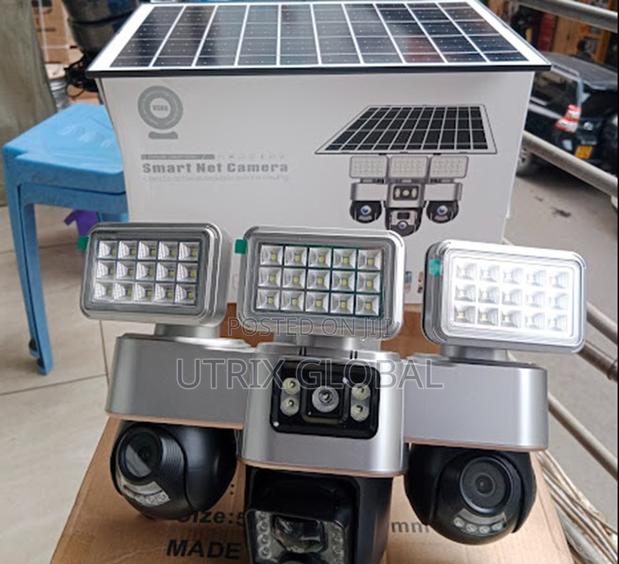 V380 4g Rotating Solar 3 Lens Camera
