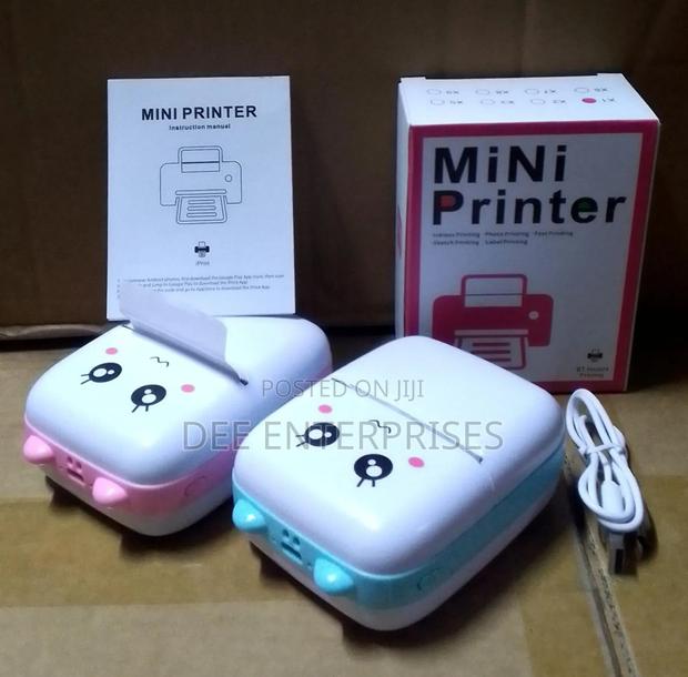 Portable Handheld Rechargable Bluetooth Mini Printer - main view