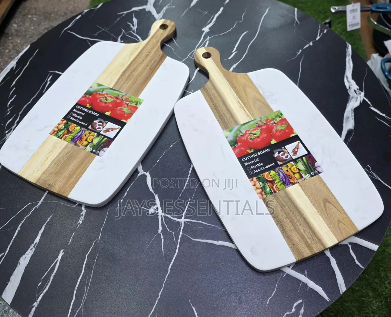 Wood and Marble Chopping Board