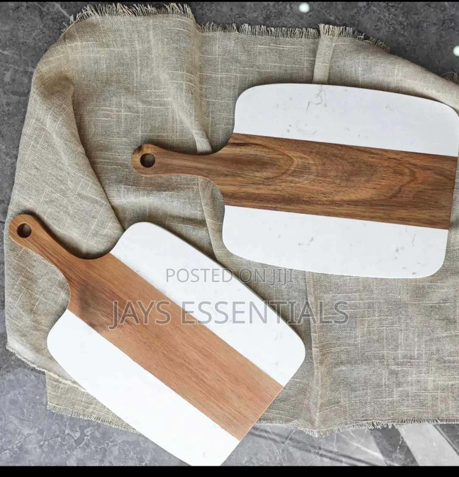 Wood and Marble Chopping Board