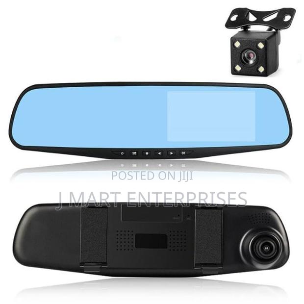 1080p Dual Lens Mirror Dash Cam With 4.3" LCD Display, - thumbnail 2