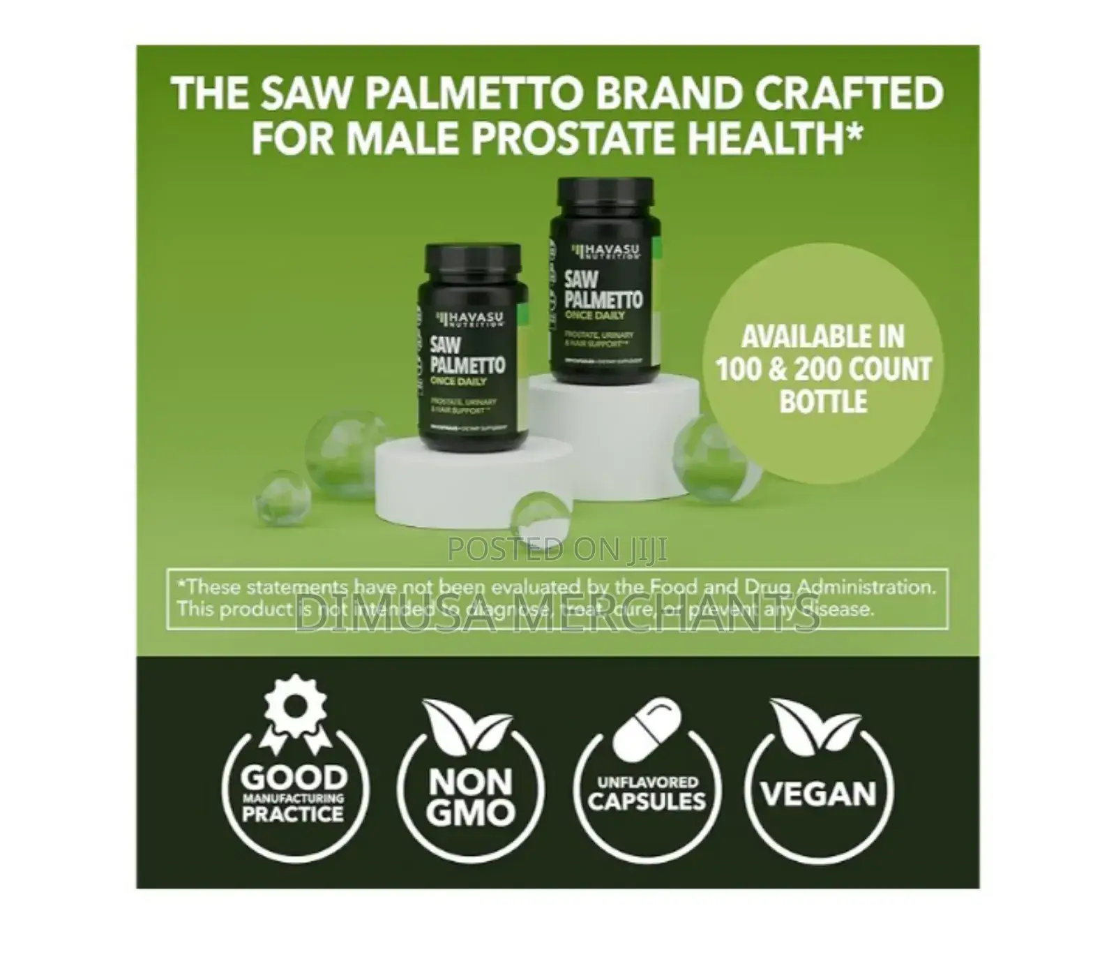 Saw Palmetto-Nighttime Bladder and Prostate Support for Men