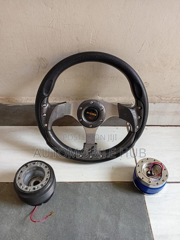 Premium Deep Dish Steering Wheel With Quick Release Hub - main view