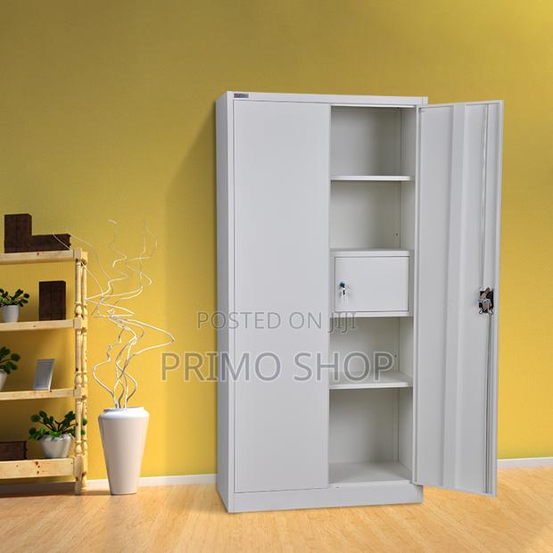Office Cabinet : Metal Storage Cabinet With Locking Doors - thumbnail 2