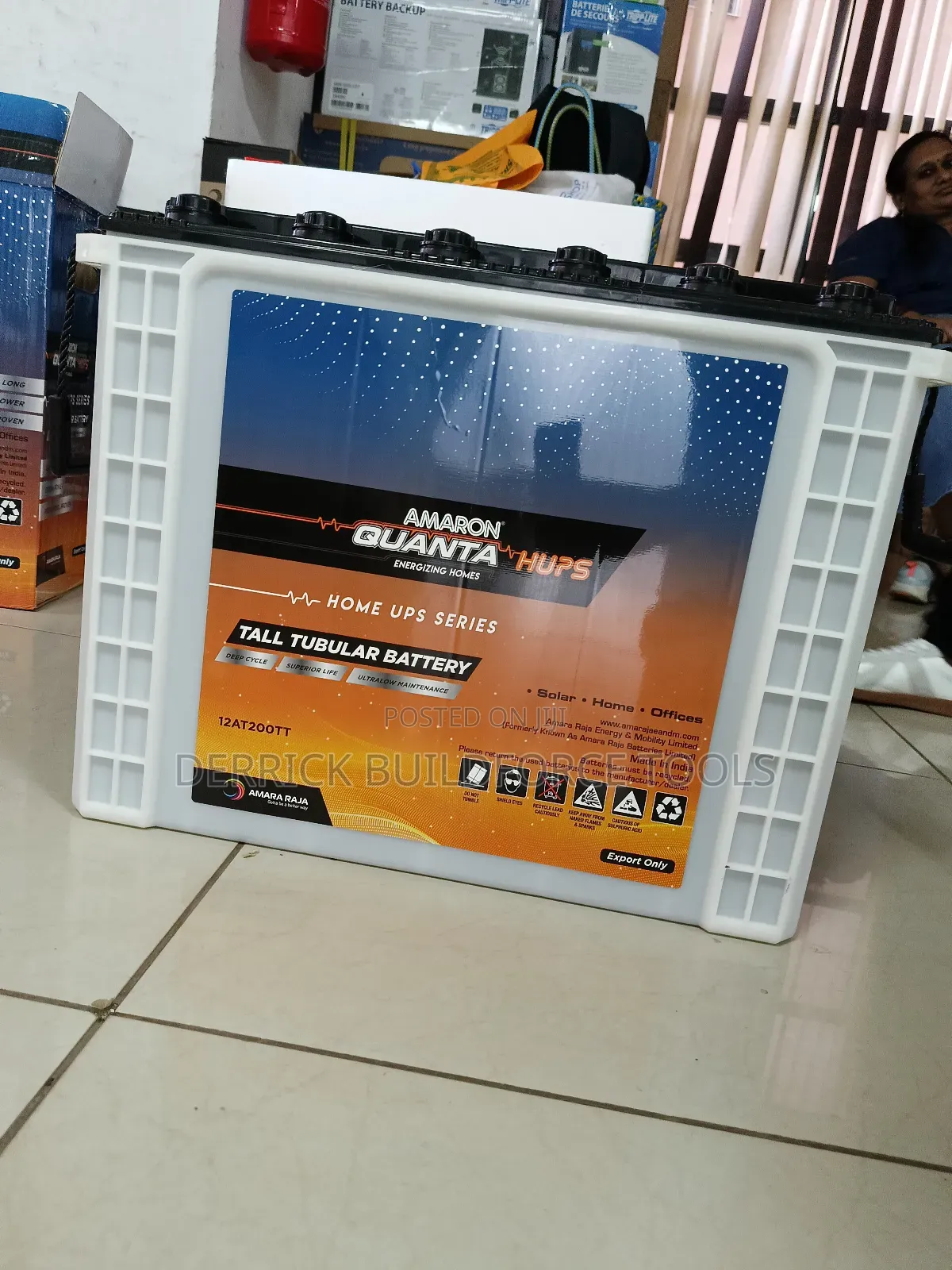 Amaron Quanta 12v 200ah Tall Tubular Solar Battery
