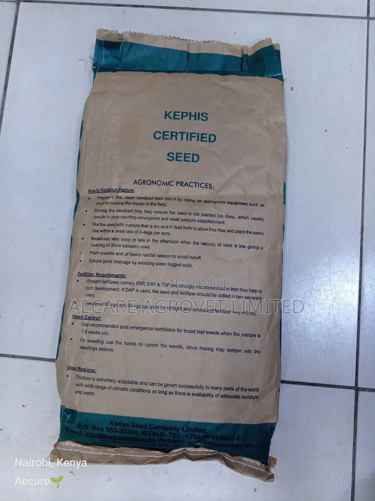 Boma Rhodes Seeds Pasture Grass 1kg
