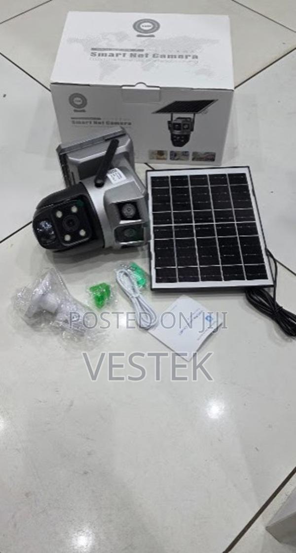 V380 Pro Dual Lens Solar Wifi Camera Long Standby