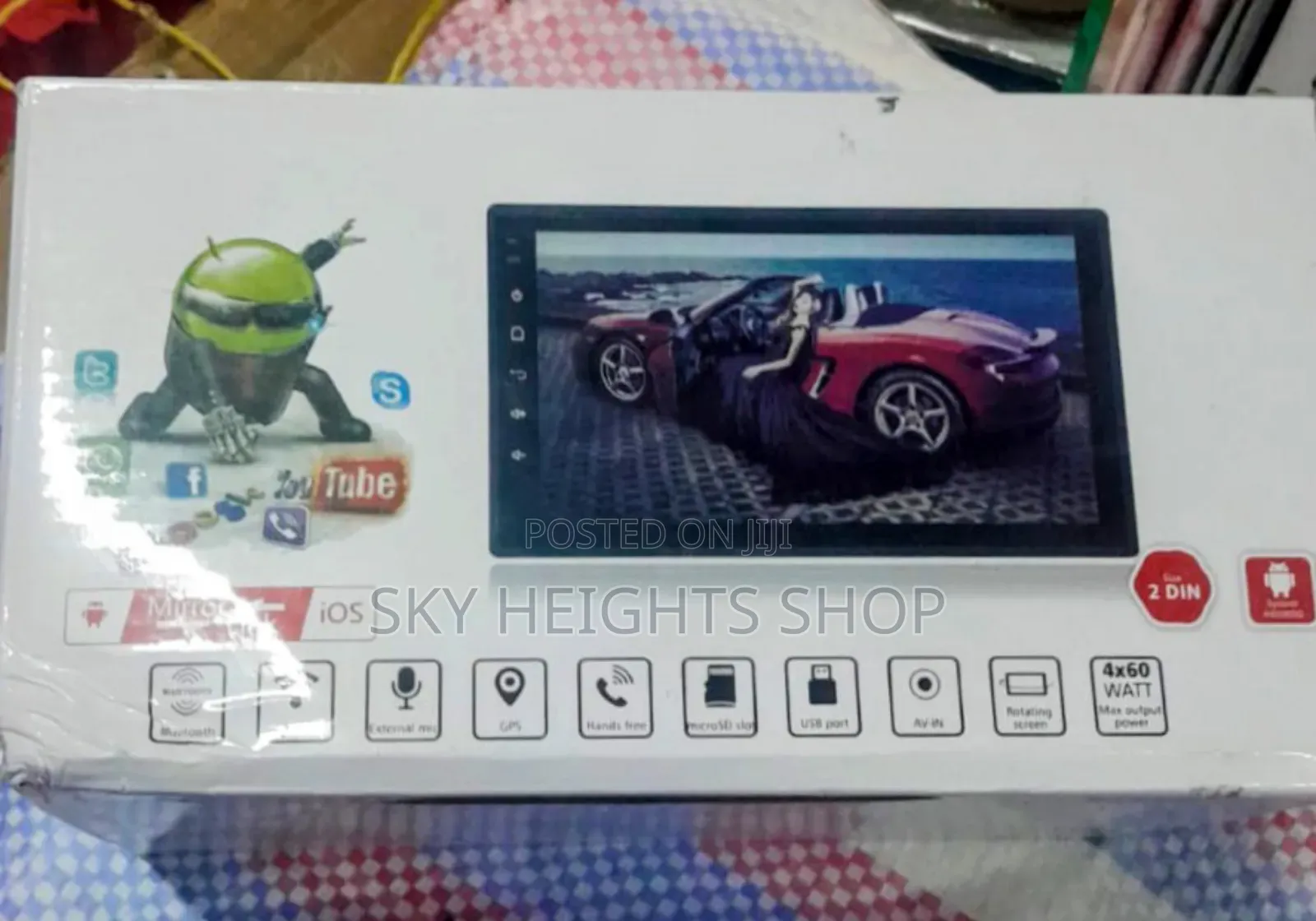 Quality Car Android Radio 7" Screen With Youtube, Playstore Apps GPS