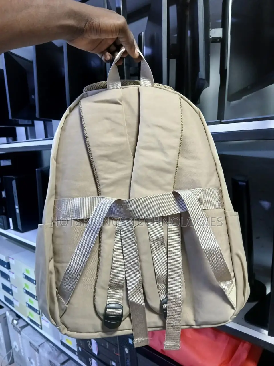 Laptop Bag | Laptop Backpack - Eyry Sac Beige Color