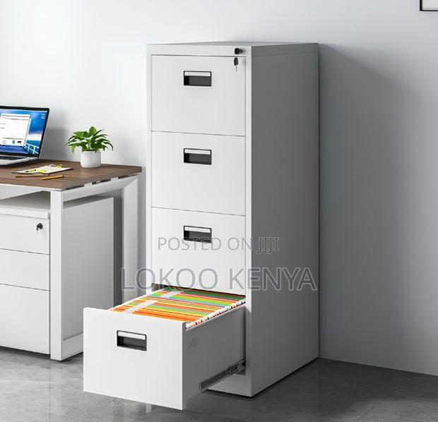 Office Cabinet; 4 Drawer Lockable Steel Imported Office File Cabinet - main view