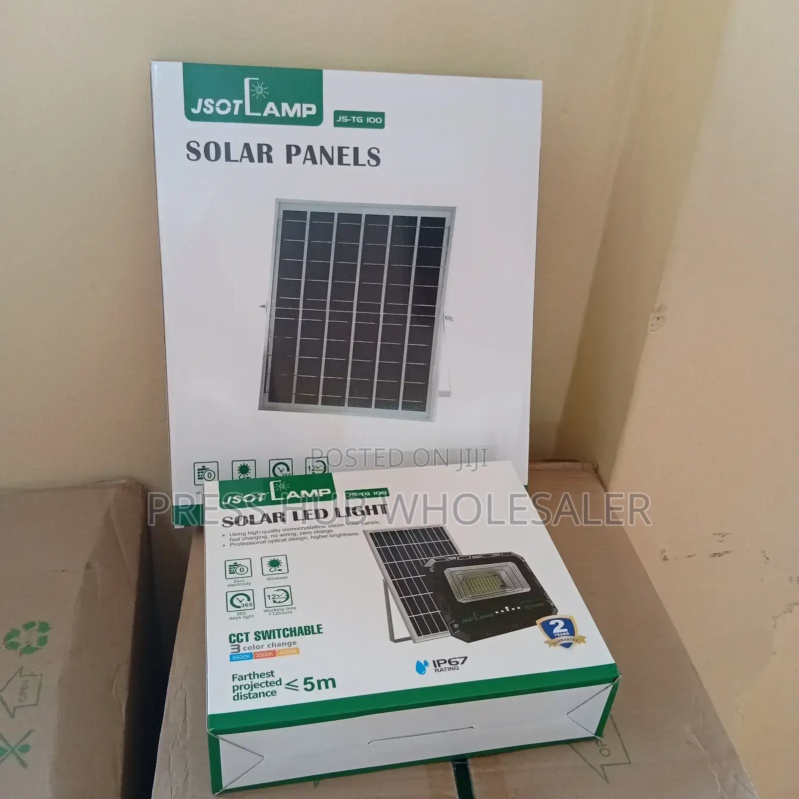 Jsot Solar Led Floodlight (Model Js-Tg 100): 