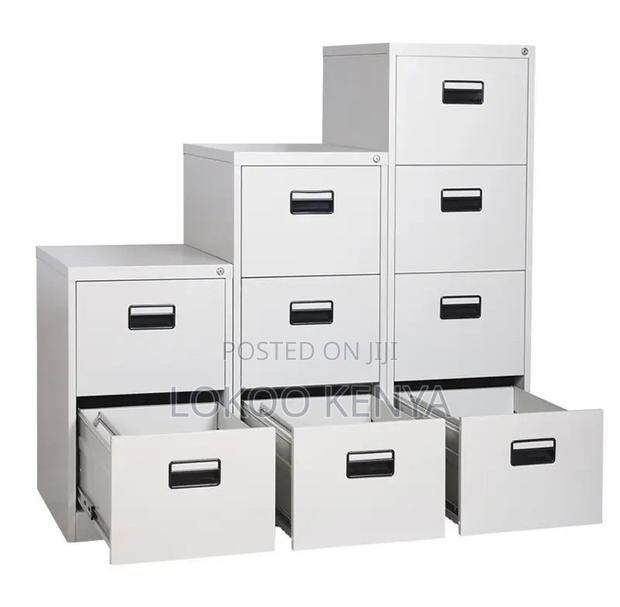 Office Cabinet; 4 Drawer Lockable Steel Imported Office File Cabinet - thumbnail 3