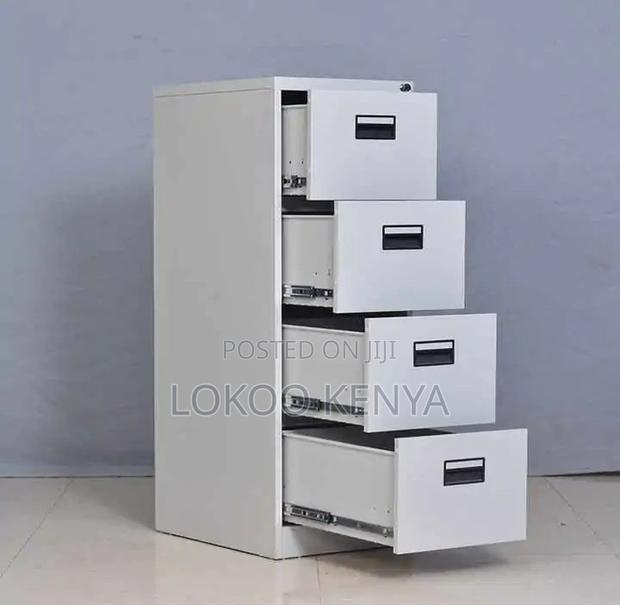 Office Cabinet; 4 Drawer Lockable Steel Imported Office File Cabinet - thumbnail 5