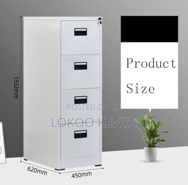 Office Cabinet; 4 Drawer Lockable Steel Imported Office File Cabinet - thumbnail 6