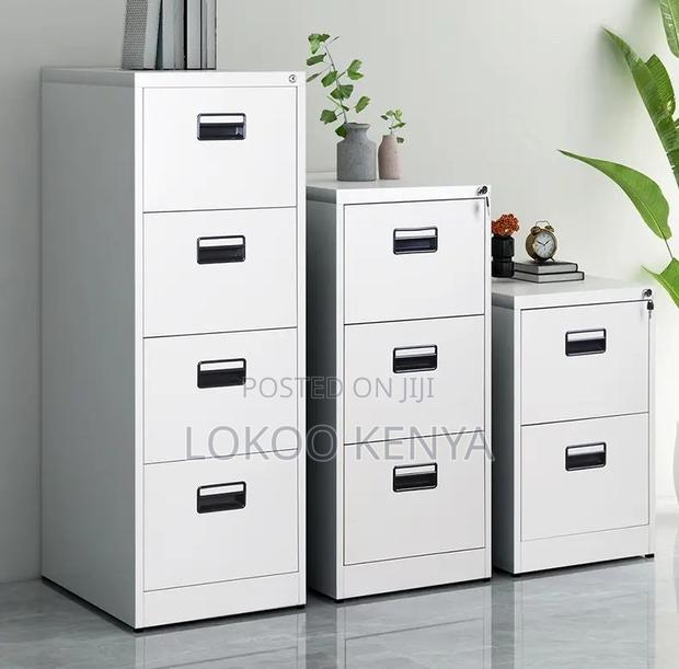 Office Cabinet; 4 Drawer Lockable Steel Imported Office File Cabinet - thumbnail 9