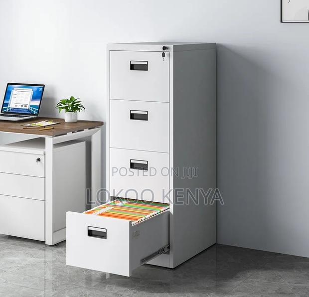 Office Cabinet; 4 Drawer Lockable Steel Imported Office File Cabinet - thumbnail 10