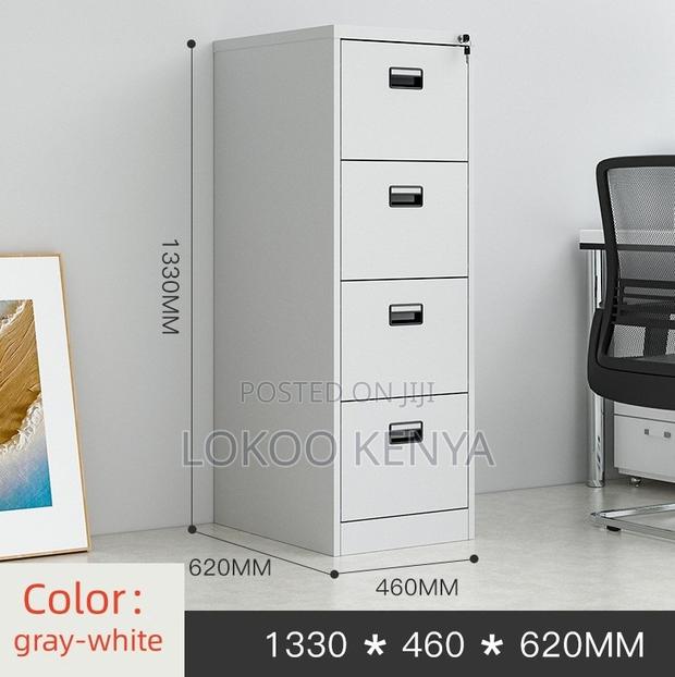 Office Cabinet; 4 Drawer Lockable Steel Imported Office File Cabinet - thumbnail 12