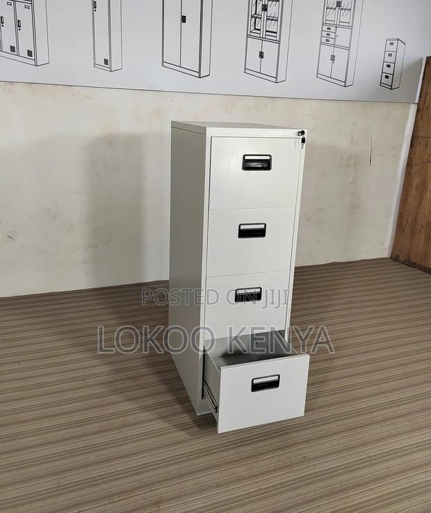Office Cabinet; 4 Drawer Lockable Steel Imported Office File Cabinet - thumbnail 13