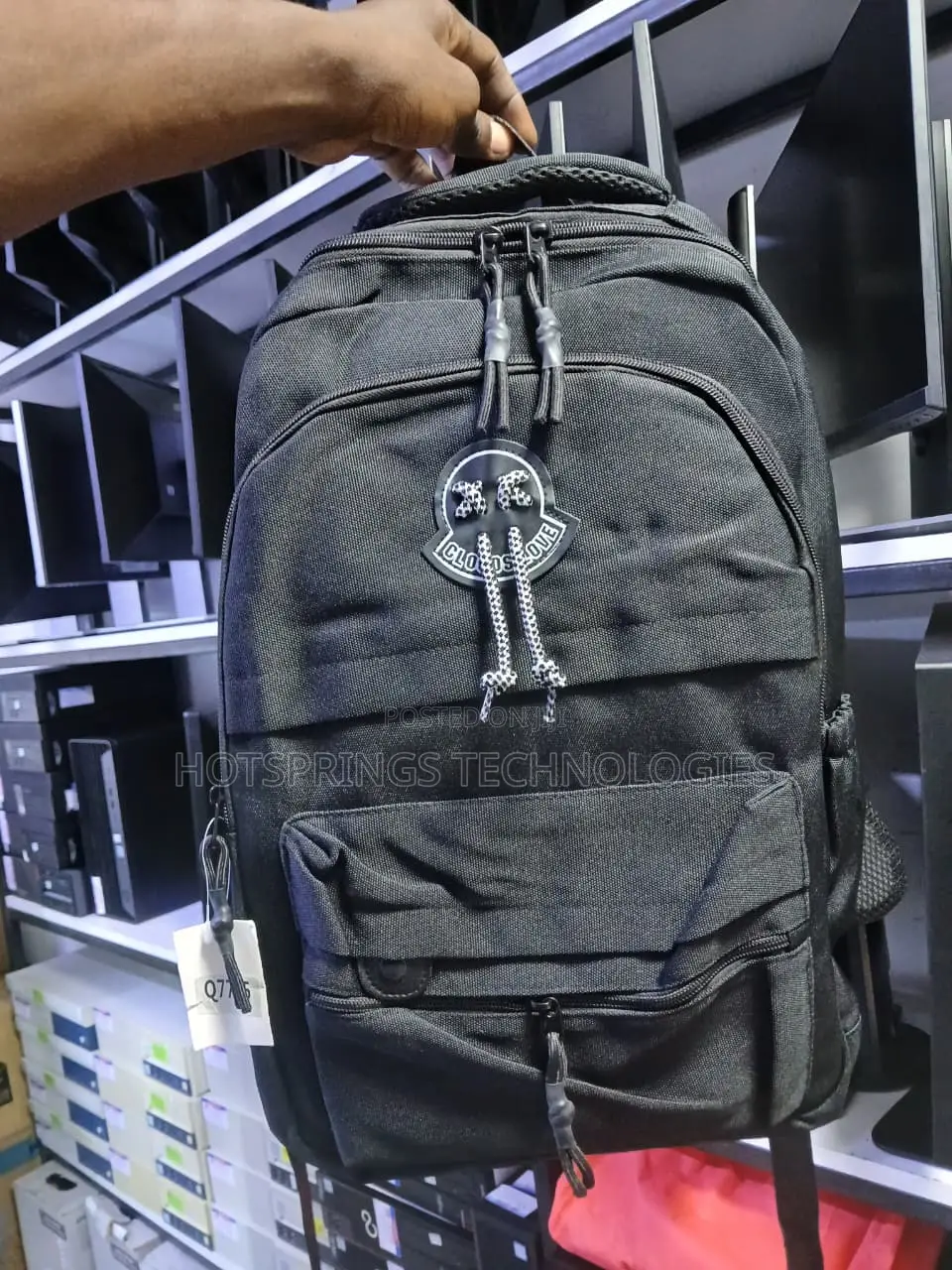 Laptop Bag | Laptop Backpack - Cloud Love Black Color