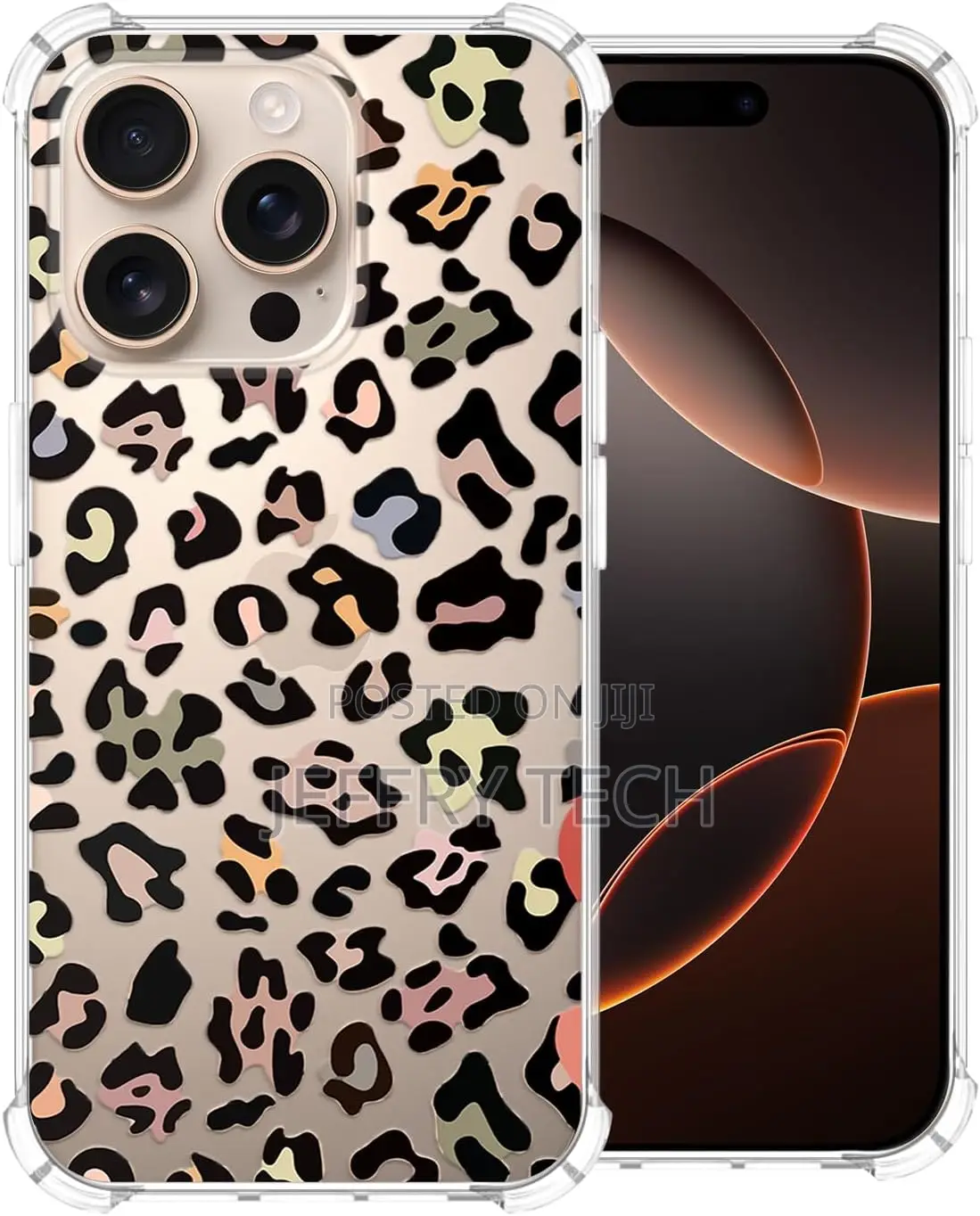 Caroki iPhone 16 Pro Max,Cute Leopard Print Pattern Case