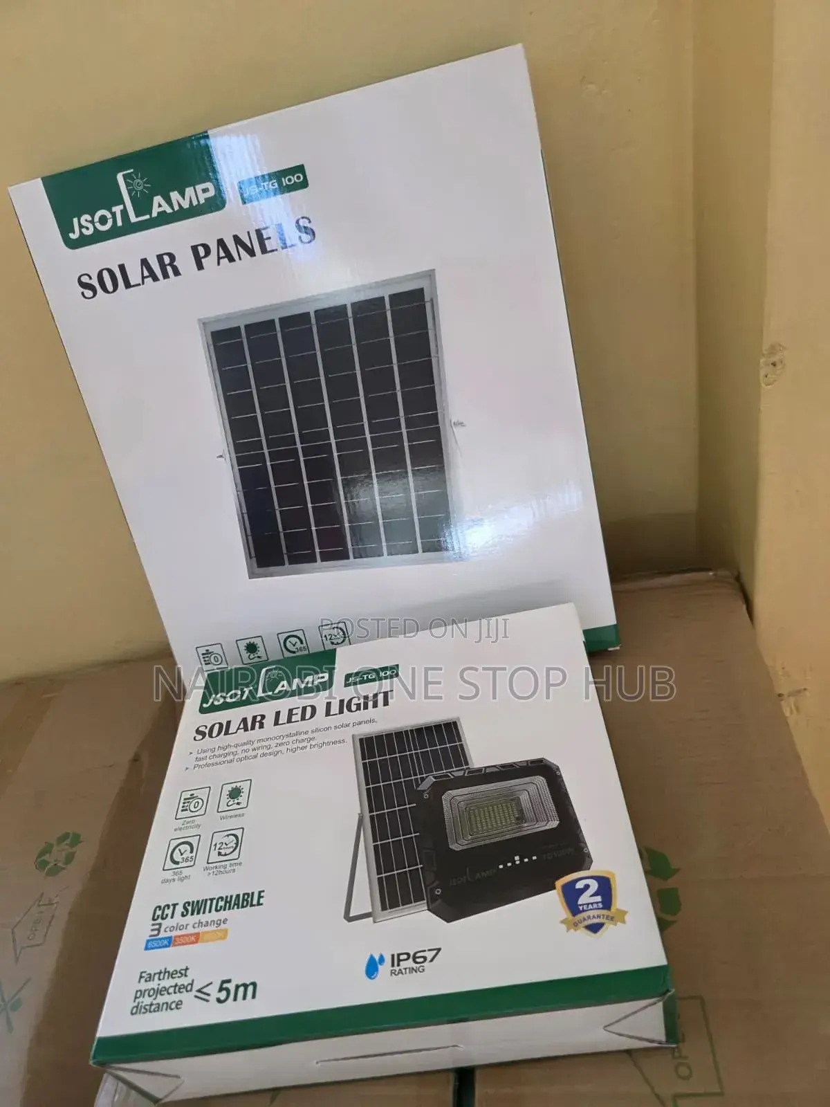 Jsot Lamp Solar Panel Solar Floodlight