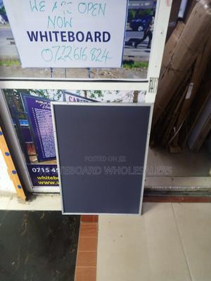 Public Office Noticeboard 4ft X 3ft -Grey - thumbnail 2