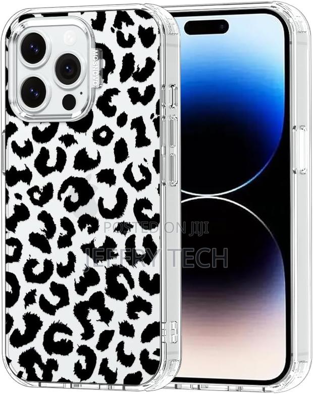Mosnovo Case for iPhone 14 Pro Max Leopard Print Clear Tpu - main view