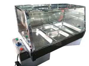 Large Based 3 Big Inserts Snacks/ Chips Warmer Display