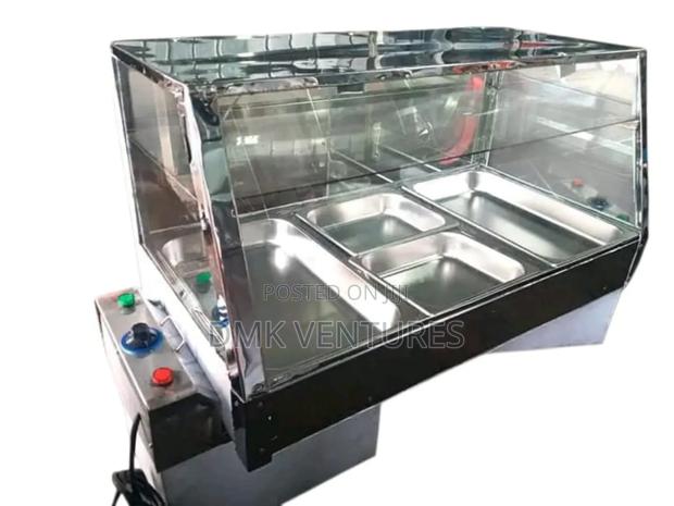 Large Based 3 Big Inserts Snacks/ Chips Warmer Display