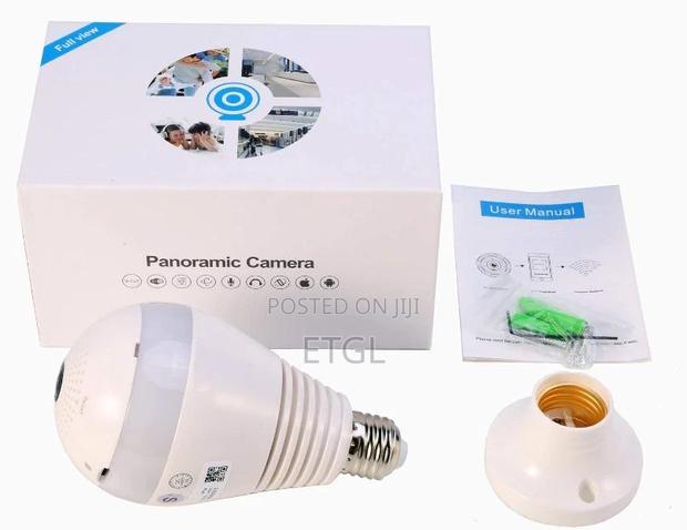 V380 2.0mp Smart Wireless Wifi Bulb Camera Panoramic Wifi Camera - main view