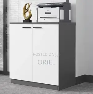 Office Cabinet; Minimalist Two-Door Wooden Storage Cabinet