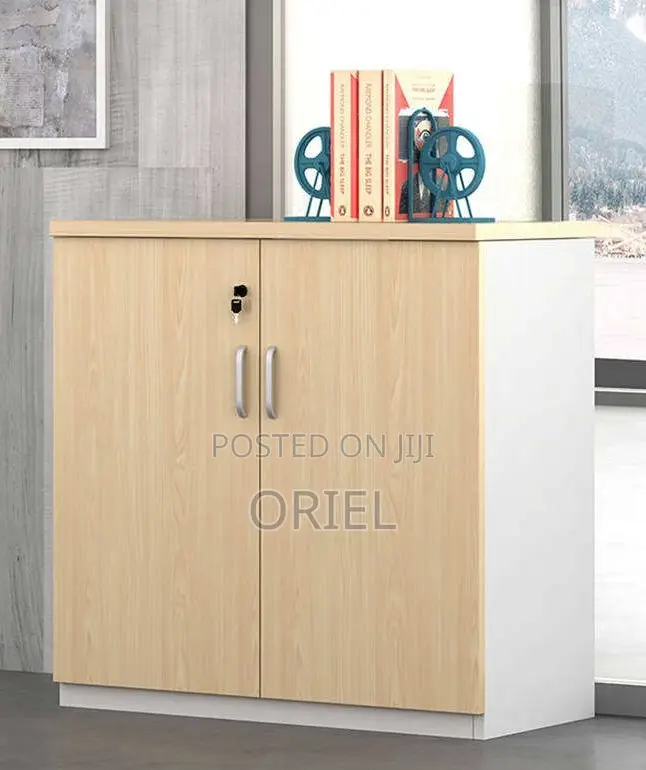 Office Cabinet; Minimalist Two-Door Wooden Storage Cabinet