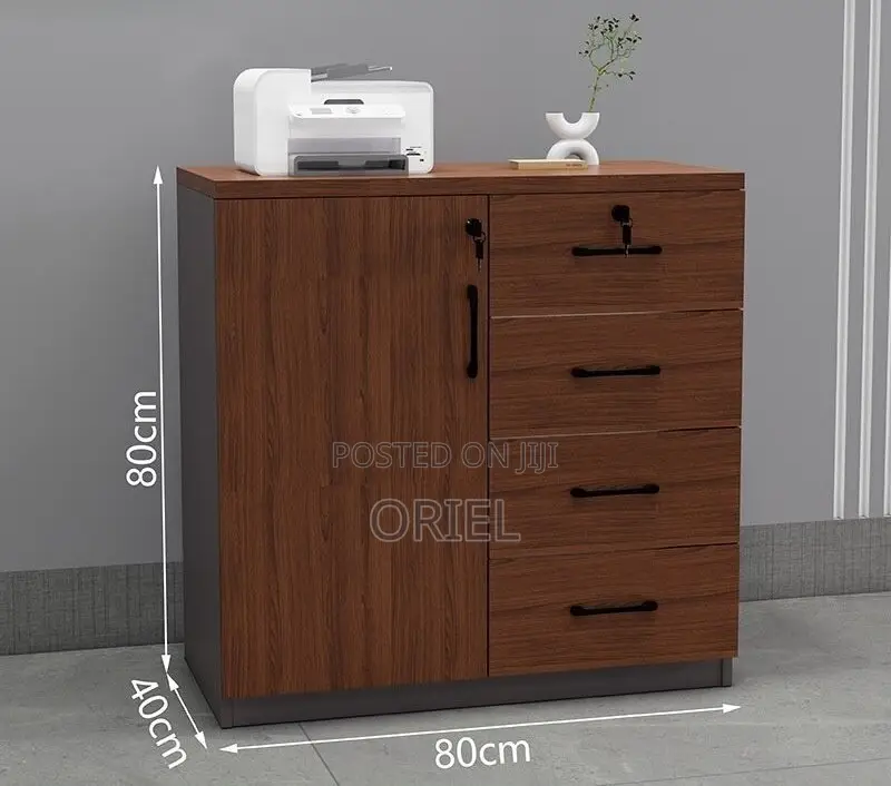 Office Cabinet; Minimalist Two-Door Wooden Storage Cabinet