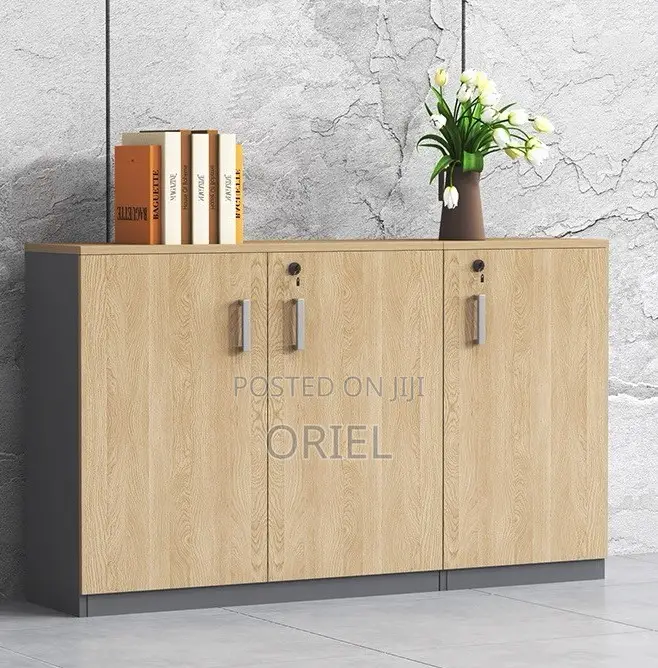 Office Cabinet; Minimalist Two-Door Wooden Storage Cabinet