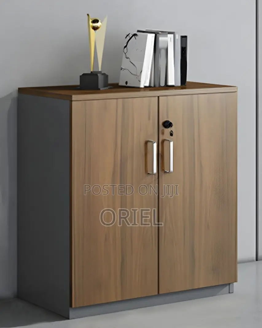 Office Cabinet; Minimalist Two-Door Wooden Storage Cabinet